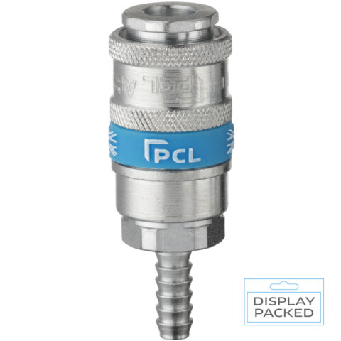 Airflow Coupling 6.35mm (1/4) i/d Hose Tailpiece (Display Packed)