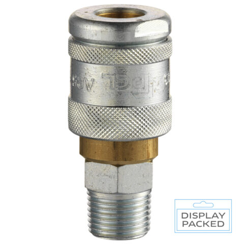 100 Series Coupling Male Thread R 1/2 (Display Packed)