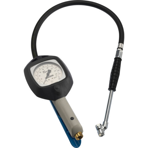 Airforce II Tyre Inflator 0-170 psi & 0-12 bar, 0.53m Hose Twin Hold-on Connector