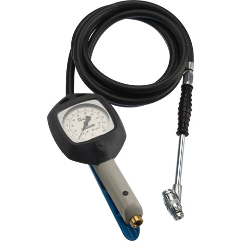 Airforce II Tyre Inflator 0-170 psi & 0-12 bar, 2.7m Hose Twin Clip-on Connector