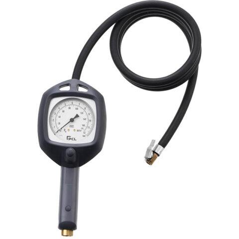 Dial Gauge Inflator, 0-170 psi & 0-12 bar, 1.8m Hose Euro Connector