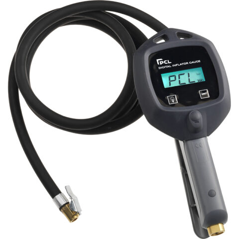 Digital Inflator Gauge 1.8m (6ft) Hose with Euro Connector