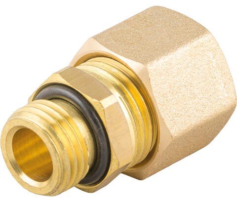 Straight Adaptor Male with Captive O-Ring
