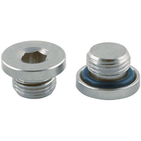 Blanking Plug With Hexagon Recess - BSPP Male - FKM O-ring