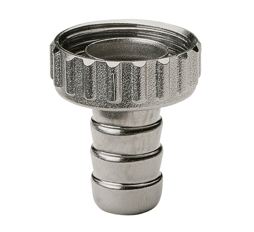 Hose Connection Chrome Plated Brass - BSPP Male / Hosetail
