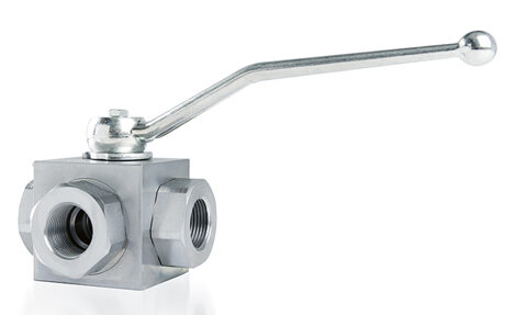 3-Way Ball Valve - BSPP Female 'T' Ported ISO 228-1