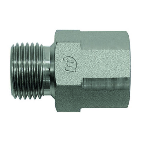 60° Coned Fixed Extended Adaptor BSPP Male / BSPP Female