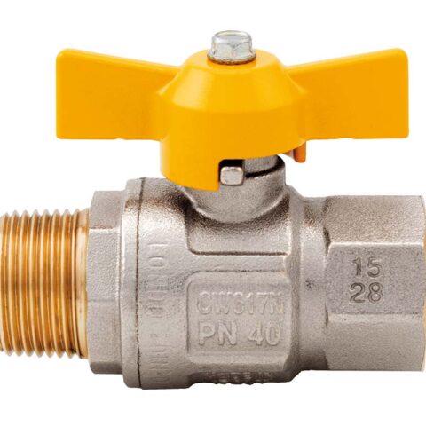 LONDON Full Flow T Handle BSPT Male / BSPP Female