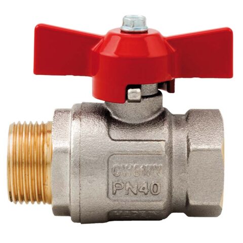 IDEAL Full Flow T Handle BSPP Male / BSPP Female