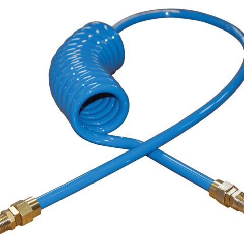 CEJN PUR Hose Kits - Blue -  Spiral Hose with BSPT Fixed Adaptors