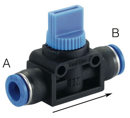 Straight Union Valve - Exhausting (Sold in packs of 10)