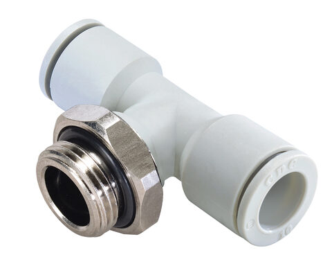 MPT Metric Swivel Branch Tee With O-Ring