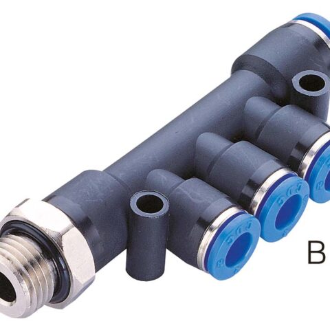 PKD BSPP Male Reducer Triple Branch Union