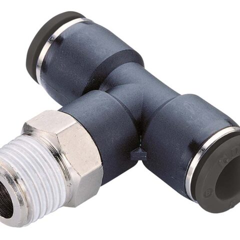 PT-NPT - Swivel Rotating Male Branch Tee