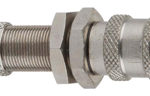 Panel Mount Hose Couplings - Valved