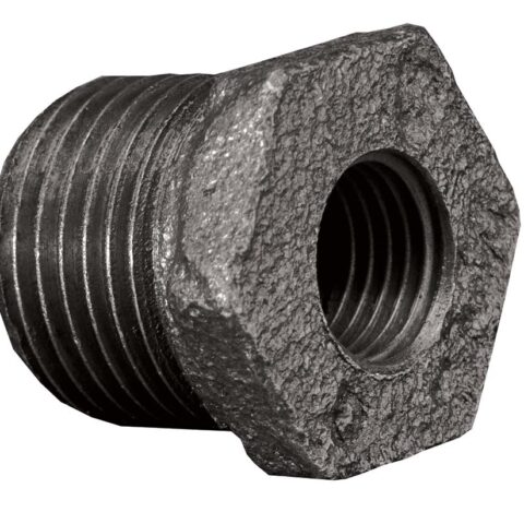 Malleable Iron CRANE Hexagon Bush BSPT Black