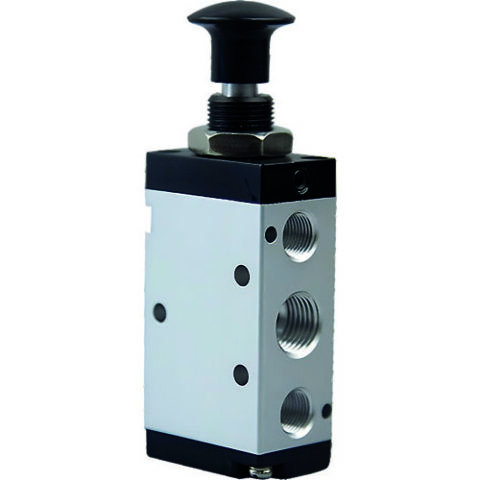 3/2 and 5/2 Button Valve - Detented