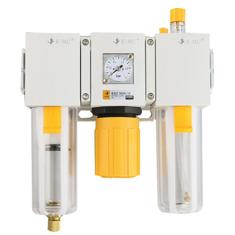 Filter & Regulator & Lubricator Manual Drain With Bracket & Square Gauge