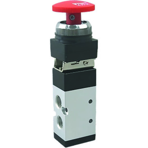 Palm Button Spring Return Valve