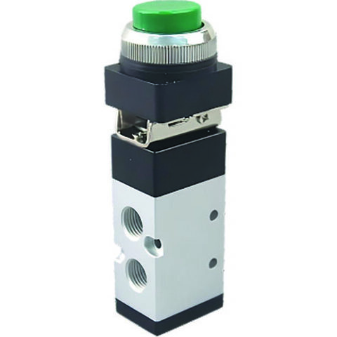 Push Button Spring Return Valve - Raised Button
