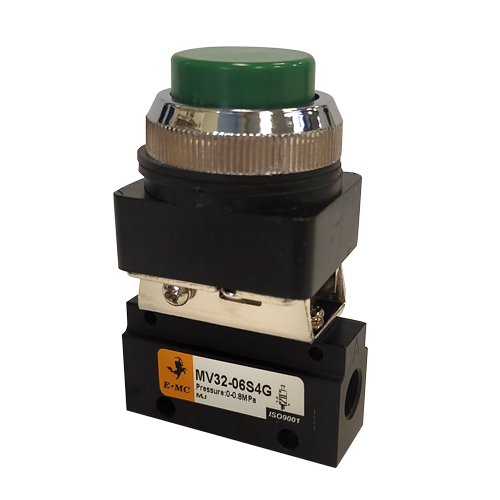 Push Button Spring Return Valve - Raised Button