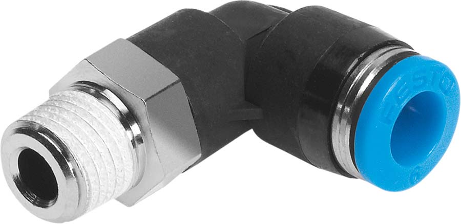 QSL 360 deg Swivel Elbow BSPT Male with External Hex (Sold in Qtys of 10)