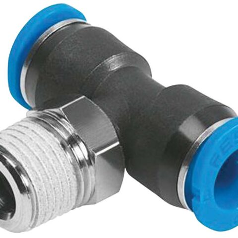 QSMT - 360 deg Swivel Tee BSPT Male With External Hex (Sold in Qtys of 10)
