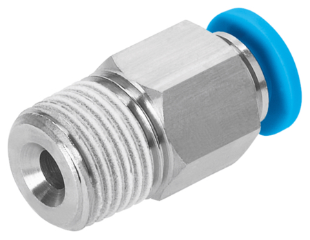 QS Straight BSPP Male with External Hex (Sold in Qtys of 10)