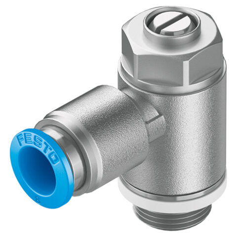 GRLA-QS One-Way Flow Control Valve for Exhaust Air