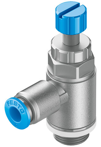 GRLA-QS-RS One-Way Flow Control Valve for Exhaust Air