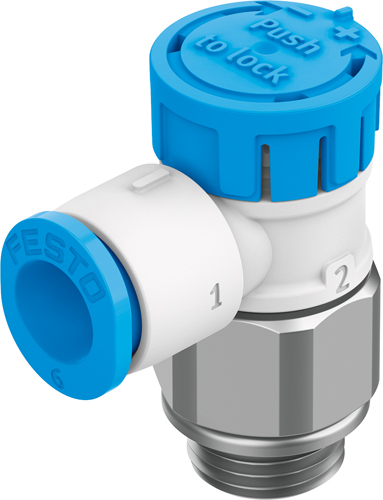 One-way Flow Control Valve - BSPP Male - For Exhaust Air