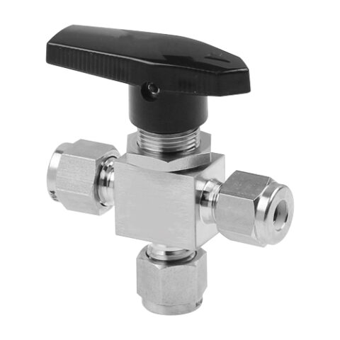 Compression Ball Valves - 3 Port - Metric - Medium Pressure