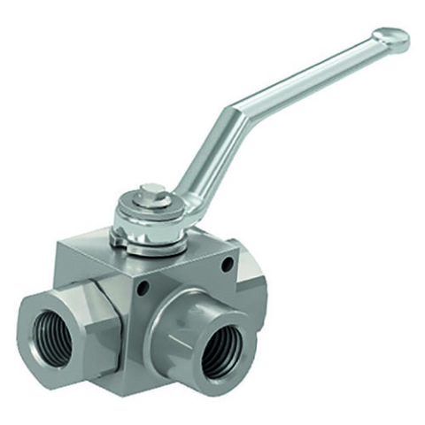 Gemels 3-Way Carbon Steel Ball Valve T Port - BSPP Female