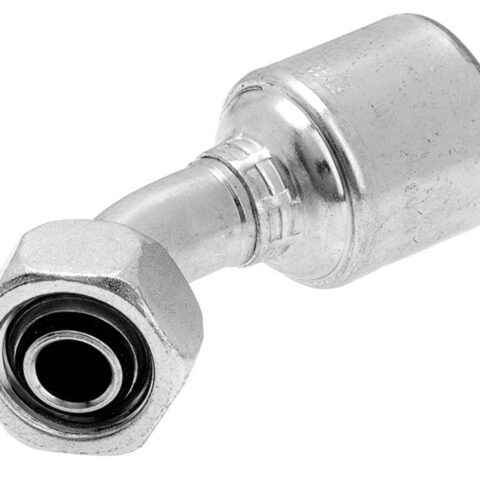 45 deg Swept Elbow - BSPP Female Swivel with O-Ring Seal