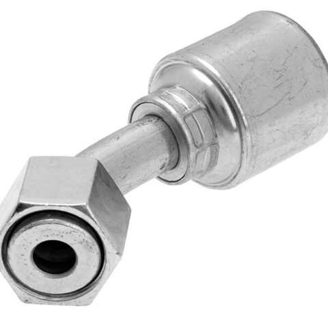45 deg Swept Elbow - Female SAE Flat Faced O-Ring Seal