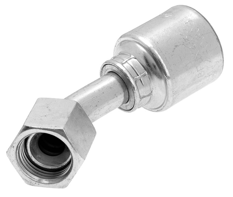 45 deg Swept Elbow - JIC Female Swivel with O-Ring Seal