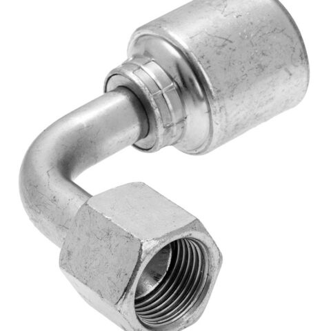 90 deg Swept Elbow Medium Drop - JIC Swivel Female