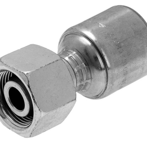 Straight 24 deg Cone - Metric Female DIN O-Ring Swivel