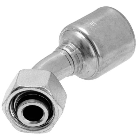 45 deg Swept Elbow 24 deg Cone - Metric Female