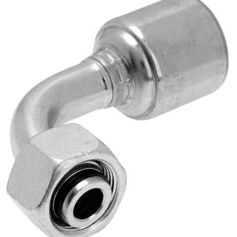 90 deg Swept Elbow 24 deg Cone - Metric Female