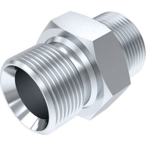 Straight Adaptor - BSPP Male 60 deg Cone / ORFS Male