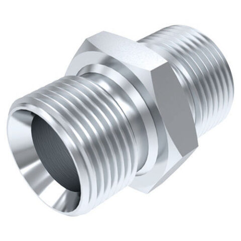 Straight Adaptor - BSPP Male 60 deg Cone - Both Ends