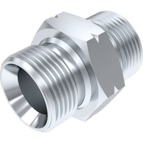 Straight Adaptor - Metric Male 60 deg Cone