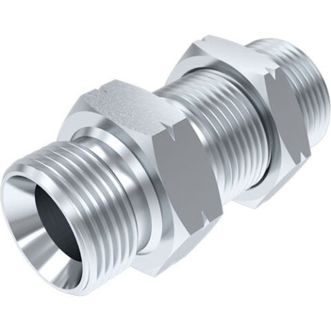Metric Male 60 deg Cone Bulkhead