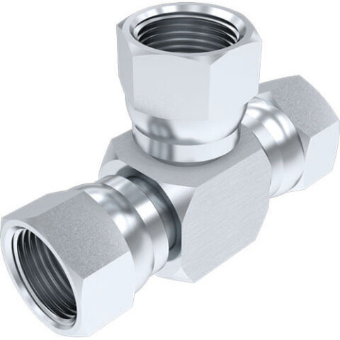 Equal Tee - JIC Swivel Female