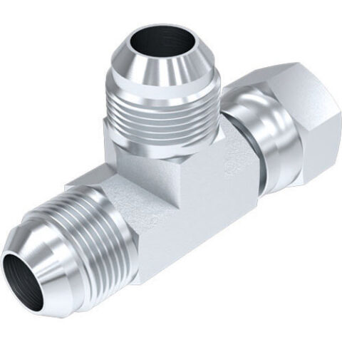 Equal Tee - Forged JIC Male / JIC Swivel Female / JIC Male