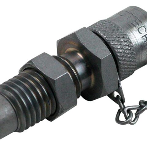 Bulkhead Adaptor With Valve - Metric Male x Male
