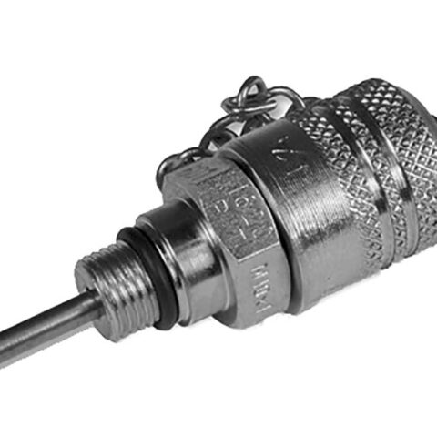Pressure & Temperature Test Point with Valve - Male - NBR Seals