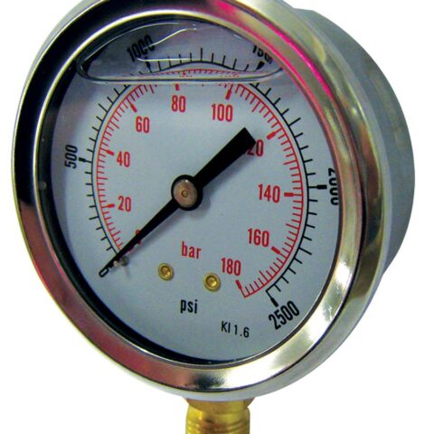 Glycerine Filled Pressure Gauge - 63 mm Gauge Diameter