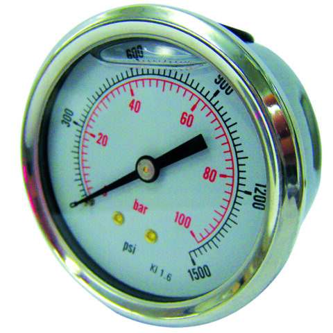 Glycerine Filled Pressure Gauge - 100 mm Gauge Diameter